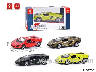 1:28 alloy pull back car