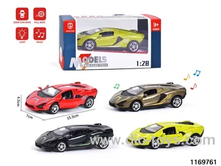 1:28 alloy pull back car W L/M