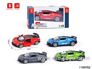 1:28 alloy pull back car