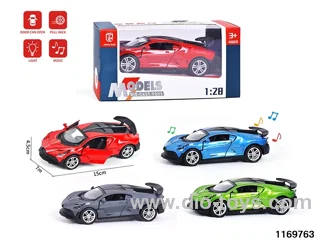 1:28 alloy pull back car W L/M