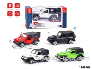 1:28 alloy pull back car W L/M
