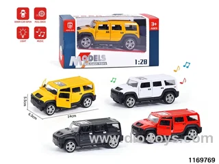 1:28 alloy pull back car W L/M