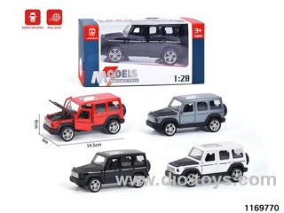 1:28 alloy pull back car