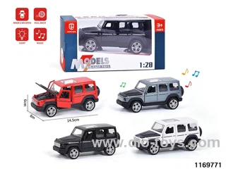 1:28 alloy pull back car W L/M