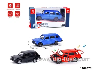 1:28 alloy pull back car W L/M