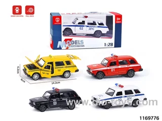 1:28 alloy pull back car