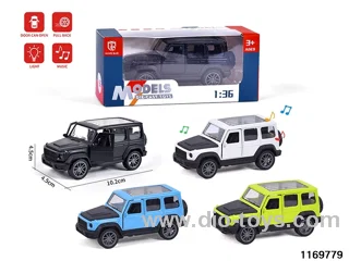 1:36 alloy pull back car W L/M