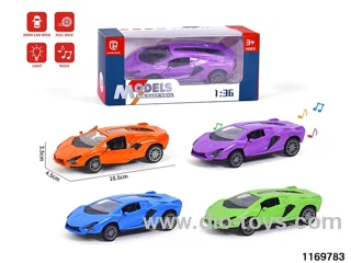 1:36 alloy pull back car W L/M