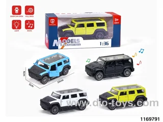 1:36 alloy pull back car W L/M