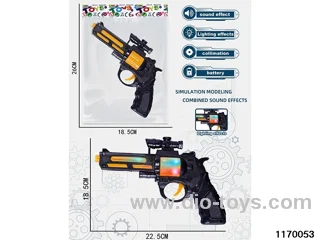 Electric light and music gun