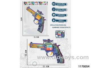 Electric light and music gun