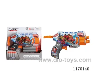 Manual UV-printed soft bullet gun