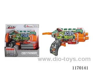 Manual UV-printed soft bullet gun