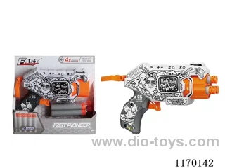 Manual UV-printed soft bullet gun