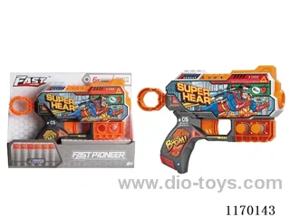 Manual UV-printed soft bullet gun
