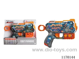 Manual UV-printed soft bullet gun