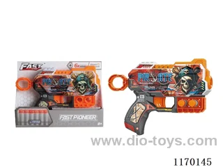 Manual UV-printed soft bullet gun