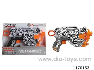 Manual UV-printed soft bullet gun