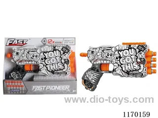 Manual UV-printed soft bullet gun