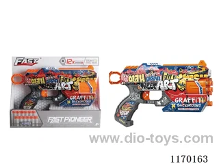 Manual UV-printed soft bullet gun