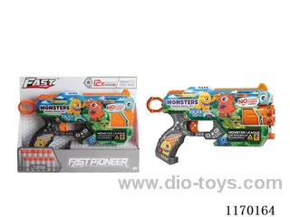 Manual UV-printed soft bullet gun