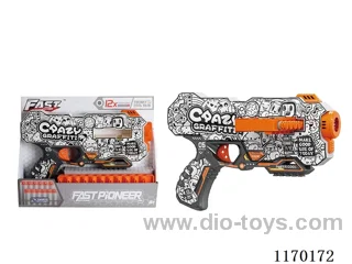 Manual UV-printed soft bullet gun