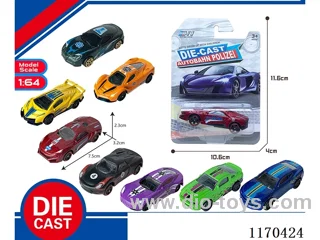 8 Mixed Packs free wheel alloy car
