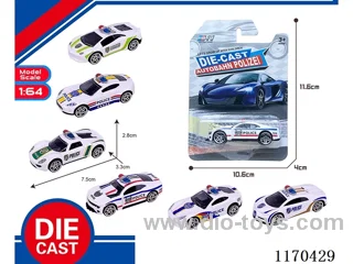 6 Mixed Packs free wheel alloy car