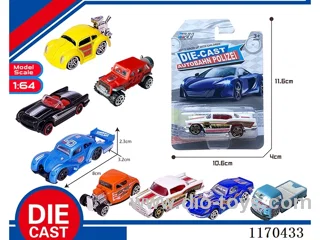 8 Mixed Packs free wheel alloy car