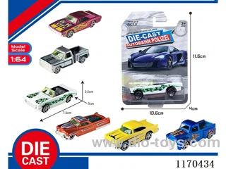 6 Mixed Packs free wheel alloy car