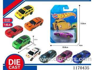 8 Mixed Packs free wheel alloy car
