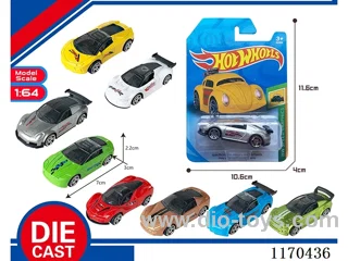 8 Mixed Packs free wheel alloy car