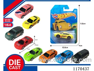 8 Mixed Packs free wheel alloy car