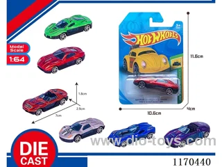6 Mixed Packs free wheel alloy car