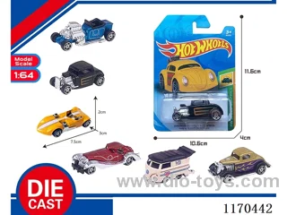 6 Mixed Packs free wheel alloy car