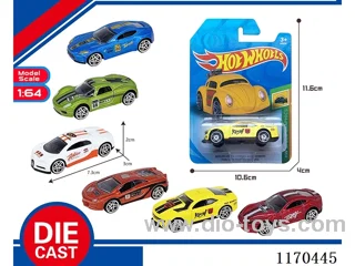 6 Mixed Packs free wheel alloy car
