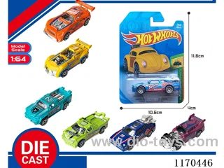 6 Mixed Packs free wheel alloy car
