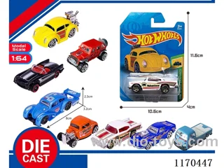 8 Mixed Packs free wheel alloy car