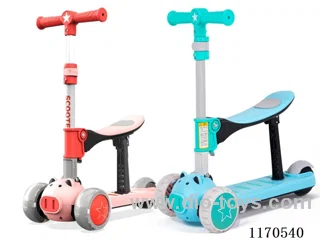 Scooter PU big wheel with light