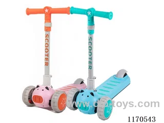 Scooter big wheel with light