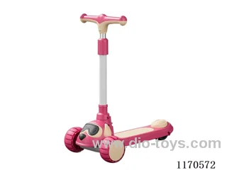 Children's foldable scooter with big wheel lighted music