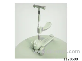 Children's PU Big Wheel Foldable Scooter with Seat