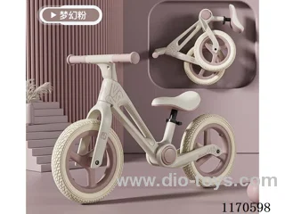 Kids Folding Balance Bike White Wheel CE EN71
