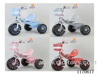 Children's three-wheeled bicycle stroller