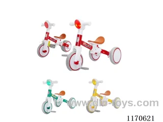 Multifunctional three-in-one scooter balance car tricycle stroller with lights music