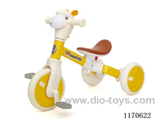 Multi-functional 3-in-1 scooter balance car tricycle stroller with lights and music