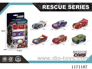Alloy Scooter Avengers 6 Assorted {3pcs/box}