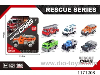 Alloy Scooter Sanitation Vehicle 6 models mixed packing