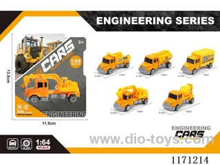 Alloy Scooter Long Head Engineering Vehicle 5 models mixed)