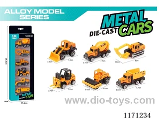 Alloy Scooter Engineering Vehicle 6pcs Mixed(6pcs/box)